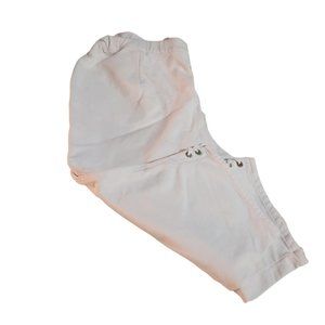 Quacker Factory DreamJeannes Pedal Pusher w/Grommet & Lace Up Detail - White - L